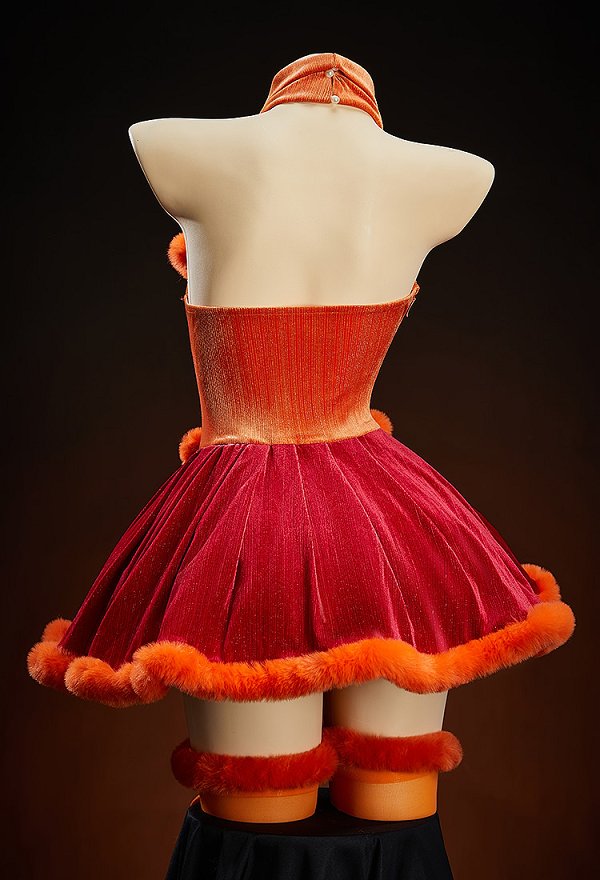 Velma Derivative Sexy Winter Outfit Halter Dress with Sleeves and Socks