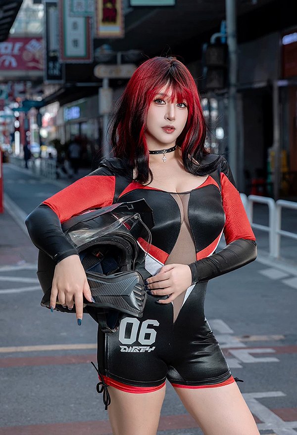 Sexy Estilo Motocicleta Bodysuit pura malla Patchwork retro mono Sexy Estilo Motocicleta Bodysuit pura malla Patchwork retro mono