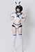 Sexy Sailor Outfit Kurzes Oberteil Kragen Marineblau Shorts mit Hasenohren Haarreif Gürtel