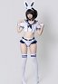 Sexy Sailor Outfit Kurzes Oberteil Kragen Marineblau Shorts mit Hasenohren Haarreif Gürtel