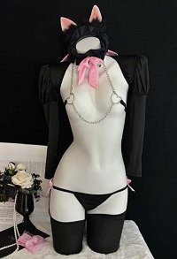 Sexy Bunny Girl Outfit Bolero Top and Panty with Headband and Choker