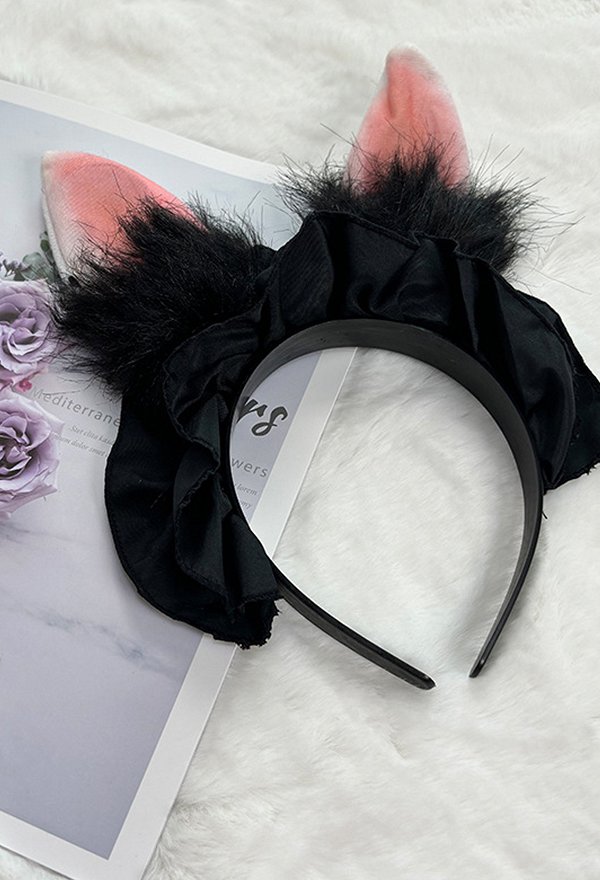 Costume Sexy de Lapine avec Boléro et Culotte Accompagnés d'un Bandeau et d'un Ras-de-cou