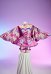 Purple Red Butterfly Sexy Winter Christmas Plush Outfit Set Strapless Dress with Cape and Gloves