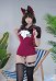 Sexy Japanese School JK Style One-piece Swimsuit Bandage Design Bathing Suit with Sailor Collar Crop Top