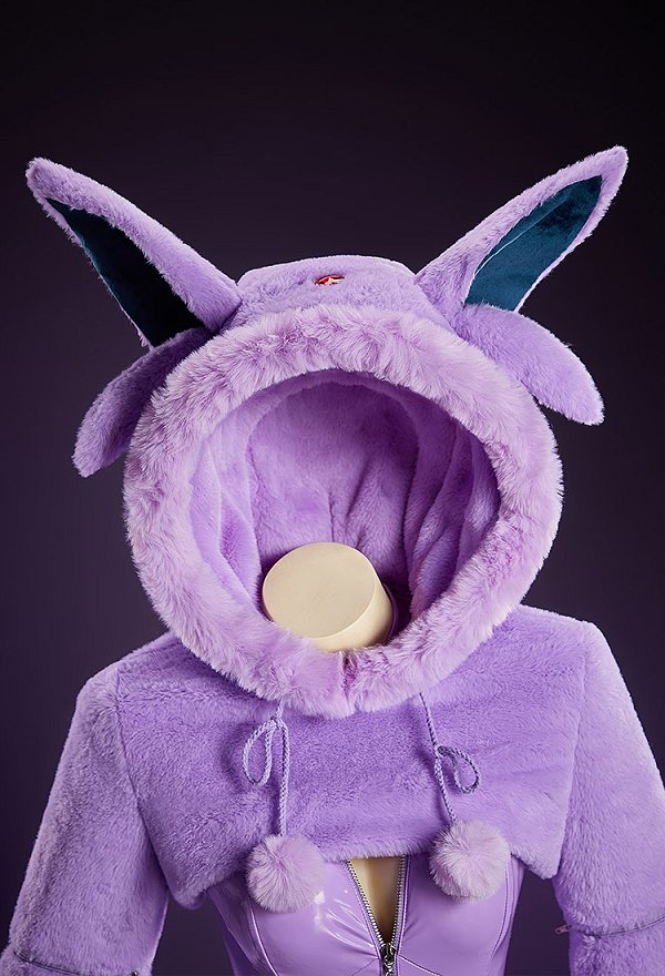 Disfraz de Cosplay Sexy Derivado de PM con Body de Cuero Ajustado y Sudadera Corta con Capucha con Patas de Felpa y Cola Disfraz de Cosplay Sexy Derivado de PM con Body de Cuero Ajustado y Sudadera Corta con Capucha con Patas de Felpa y Cola