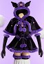 Anime Doll Derivative Sexy Winter Christmas Plush Outfit Set Strapless Dress with Cape and Gloves