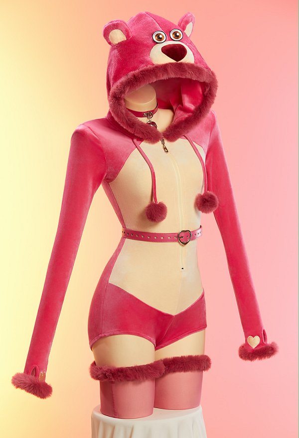Mono de Felpa con Capucha Derivado de Toy Story Sexy para Ropa de Casa con Cinturón y Medias Mono de Felpa con Capucha Derivado de Toy Story Sexy para Ropa de Casa con Cinturón y Medias