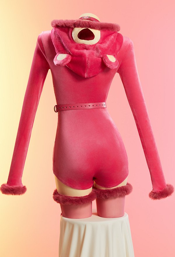 Mono de Felpa con Capucha Derivado de Toy Story Sexy para Ropa de Casa con Cinturón y Medias Mono de Felpa con Capucha Derivado de Toy Story Sexy para Ropa de Casa con Cinturón y Medias