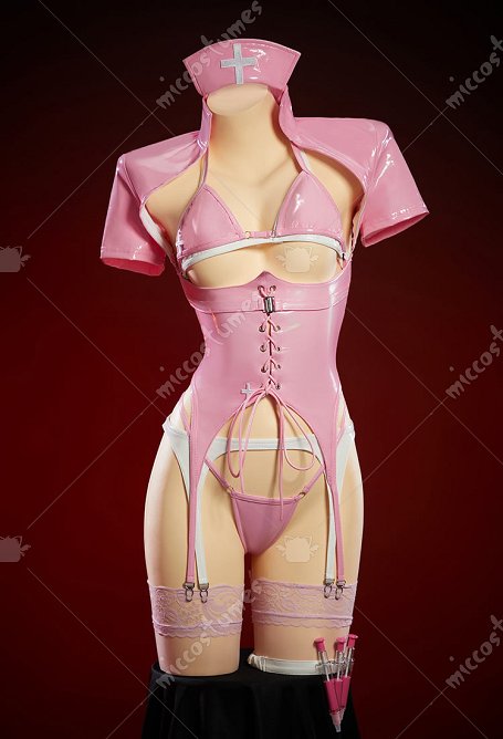 Tifa Derivative Sexy Krankenschwester Outfit Set Body mit Cut-out  BH und Höschen