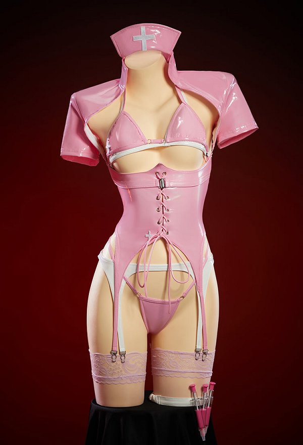 Tifa Derivative Sexy Krankenschwester Outfit Set Body mit Cut-out  BH und Höschen
