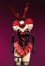 Conjunto de Disfraz Sexy de Conejita de Abeja y Mariquita Body con Hombros Descubiertos con Alas y Diadema