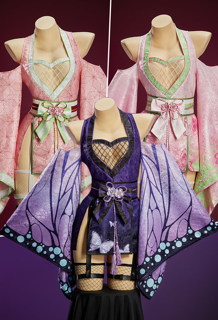 Vestido Sexy Estilo Kimono Derivado de KNY con Mangas Anchas Cinturón y Calcetines