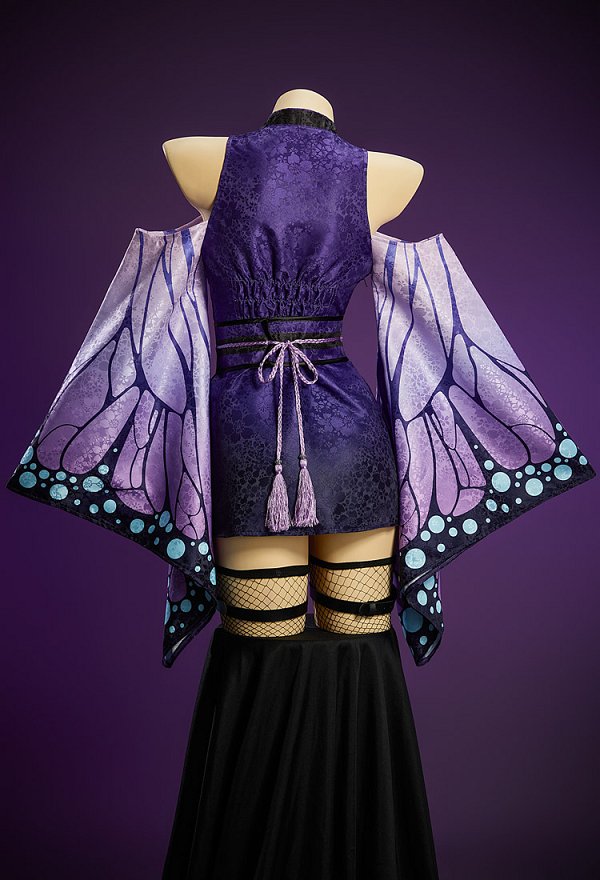 KNY Dérivé Robe Sexy Style Kimono à Manches Larges avec Ceinture et Chaussettes