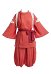 Premium Edition Spirited Away Chihiro Cosplay Kostüm Mantel und Hose mit Gürteln Bindebändern