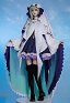 Saint Cecilia and Pastor Lawrence Costume de Cosplay Cecilia Robe et Veste avec Voile et Chaussettes Cuissardes