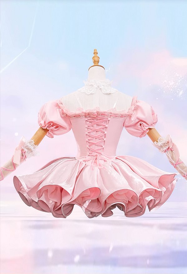 My Guardian Charaktere Hoshina Utau Cosplay Kostüm Angle Kleid mit Ärmeln Kopfbedeckung