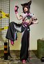 SF 6 Juri Cosplay Kostüm Bodysuit Hose Weste und Handschuhen