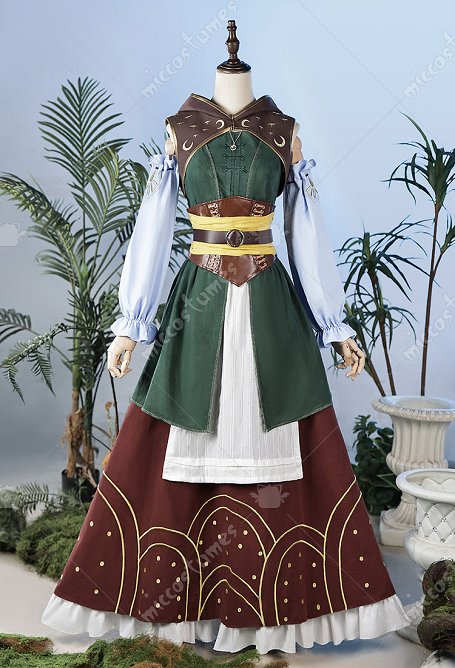 Split Fiction Zoe Foster Moon Market Side Story Outfit Cosplay Kostüm Kleid mit Rock