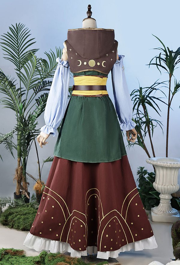 Split Fiction Zoe Foster Moon Market Side Story Outfit Cosplay Costume Dress with Skirt Sleeves Split Fiction Zoe Foster Moon Market Side Story Outfit Cosplay Costume Dress with Skirt Sleeves