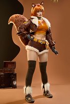 Costume de cosplay Rival Girl Doreen gilet short et veste à queue