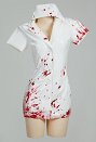 Silent Hill Nurse Cosplay Costume Halloween Gothic Blouse Dress and Nurse Hat