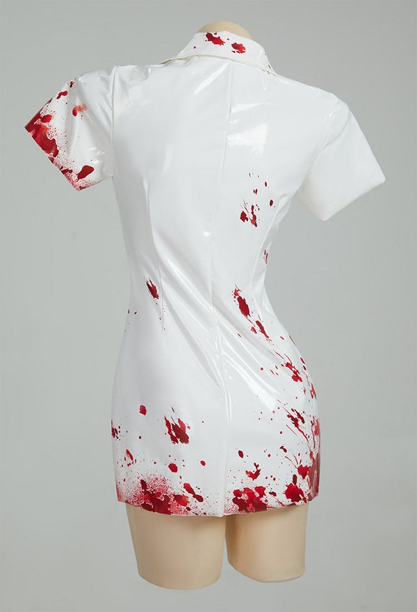 Silent Hill Nurse Cosplay Costume Halloween Gothic Blouse Dress and Nurse Hat Silent Hill Nurse Cosplay Costume Halloween Gothic Blouse Dress and Nurse Hat
