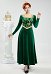 Shrek Fiona Cosplay Kostüm Figurbetontes Kleid Stehkragen Weste