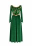 Shrek Fiona Cosplay Costume Robe avec Couronne Coiffe