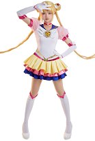 Sailor Moon Usagi Tsukino Cosplay Costume Dress and Gloves Sailor Moon Usagi Tsukino Cosplay Costume Dress and Gloves