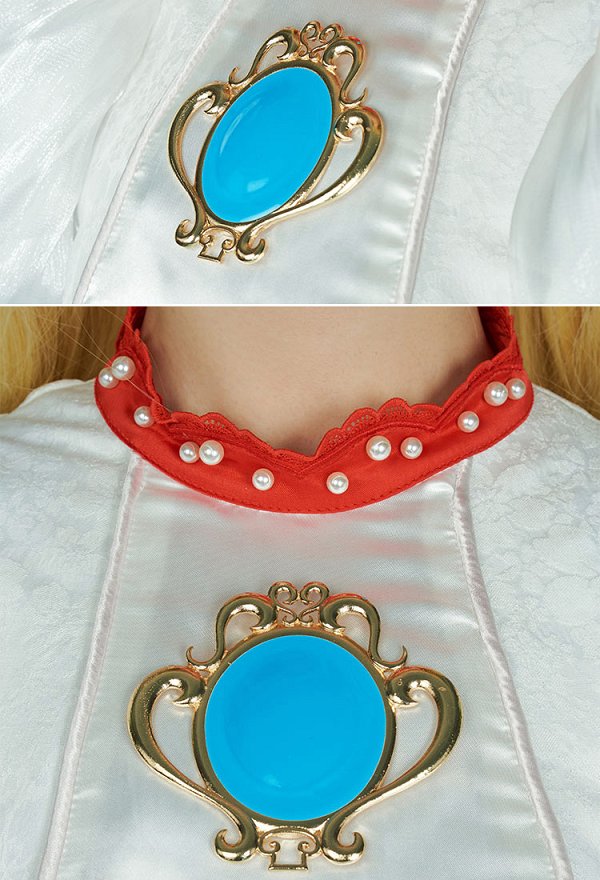 Princesa Cosplay Vestido Top y falda con crinolina y guantes