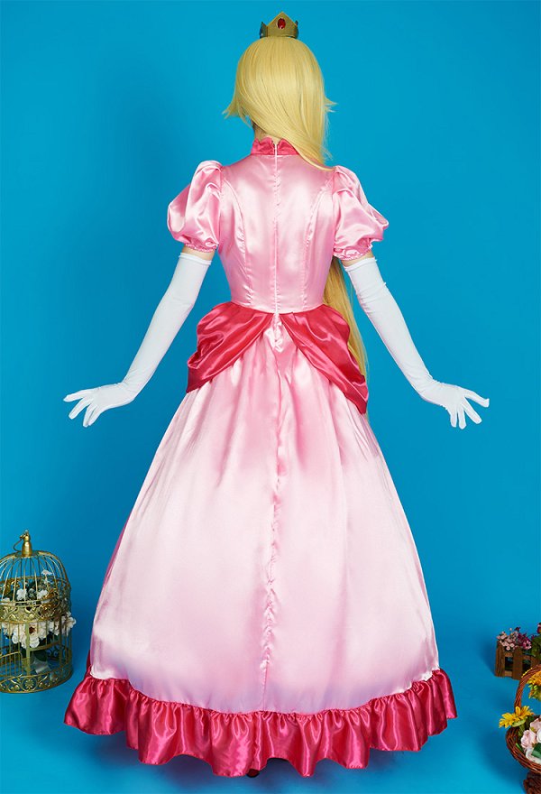 Princess Kleid Cosplay Kawaii Prinzessinenkleid Krone Handschuhe Unterrock Cosplay Kostüm
