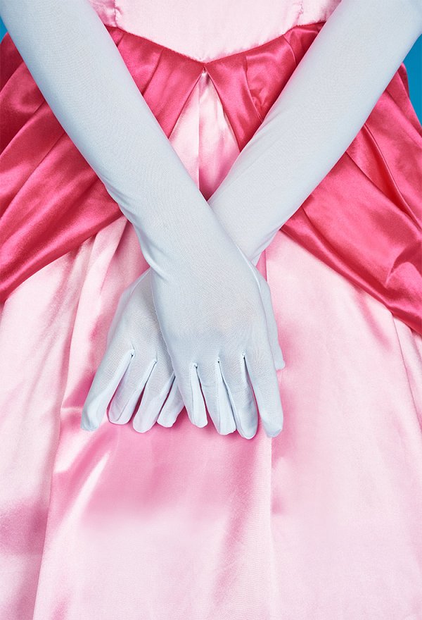 Princess Kleid Cosplay Kawaii Prinzessinenkleid Krone Handschuhe Unterrock Cosplay Kostüm