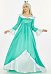 Rosetta Cosplay Costume Princess Dress and Crown with Crinoline
