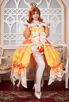 Miccostumes x akuoart Daisy Cosplay Costume Puff Sleeves Top and Shorts with Skirt and Gloves Miccostumes x akuoart Daisy Cosplay Costume Puff Sleeves Top and Shorts with Skirt and Gloves