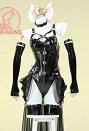 Disfraz de Cosplay Conjunto de Lencería Sensual Derivado de Hime con Mono y Falda de Gasa con Cinturón y Aretes
