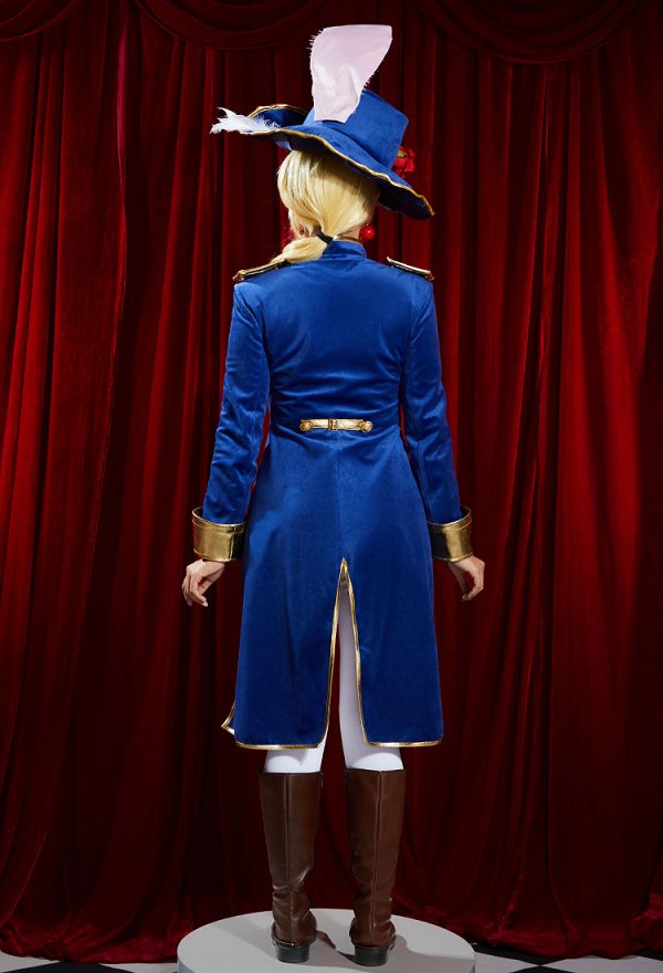 Girl Peach Cosplay Costume Swordfighter Costume de Chevalier Bleu Top et Pantalon avec Chapeau et Boucles d'Oreilles Girl Peach Cosplay Costume Swordfighter Costume de Chevalier Bleu Top et Pantalon avec Chapeau et Boucles d'Oreilles