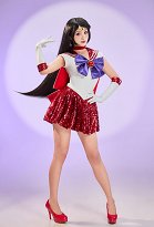 Sailor Mars and Mercury Stage Version Cosplay Costume Dress with Gloves and Hair Accessories Sailor Mars and Mercury Stage Version Cosplay Costume Dress with Gloves and Hair Accessories