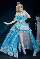 Miccostumes x akuoart Upgraded Ver Girl Rosalina Cosplay Costume Off-the-shoulder Top and Skirt with Shorts and Petticoat Miccostumes x akuoart Upgraded Ver Girl Rosalina Cosplay Costume Off-the-shoulder Top and Skirt with Shorts and Petticoat