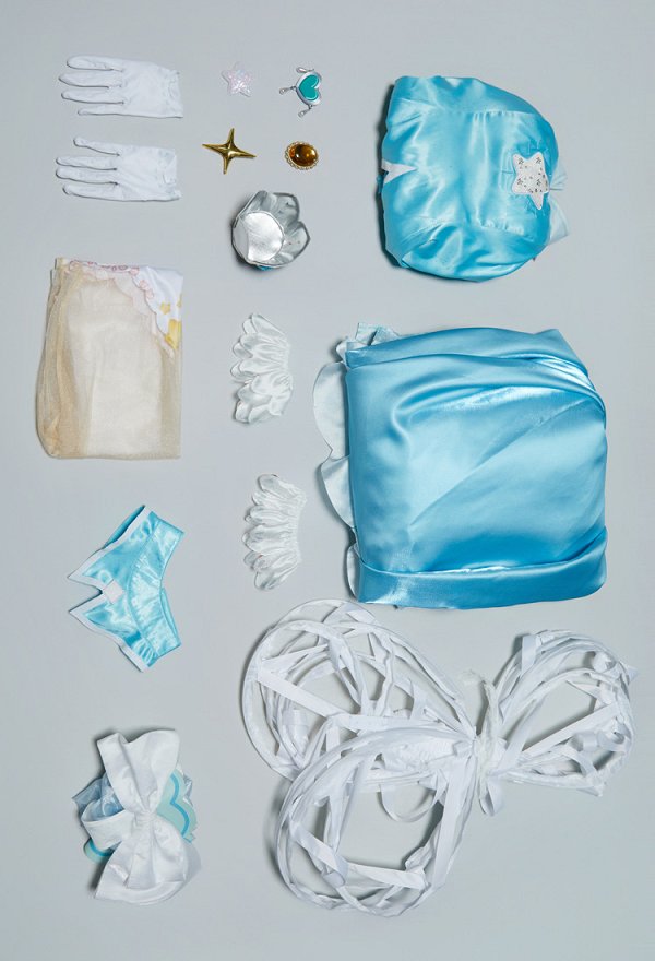 Miccostumes x akuoart Upgraded Ver Girl Rosalina Cosplay Costume Off-the-shoulder Top and Skirt with Shorts and Petticoat Miccostumes x akuoart Upgraded Ver Girl Rosalina Cosplay Costume Off-the-shoulder Top and Skirt with Shorts and Petticoat