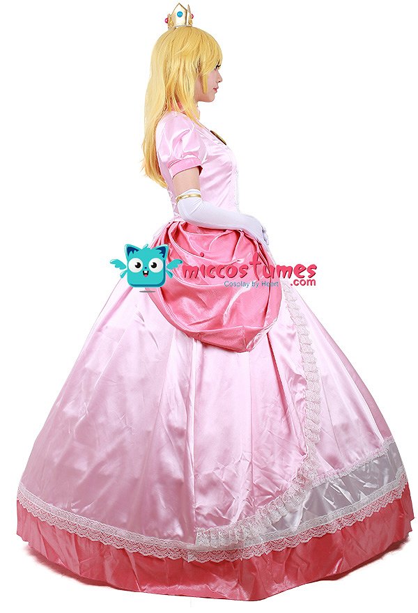 Disfraz Cosplay de princesa Peach