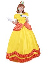 Princesse Daisy Costume de Cosplay Robe Jaune Princesse Daisy Costume de Cosplay Robe Jaune