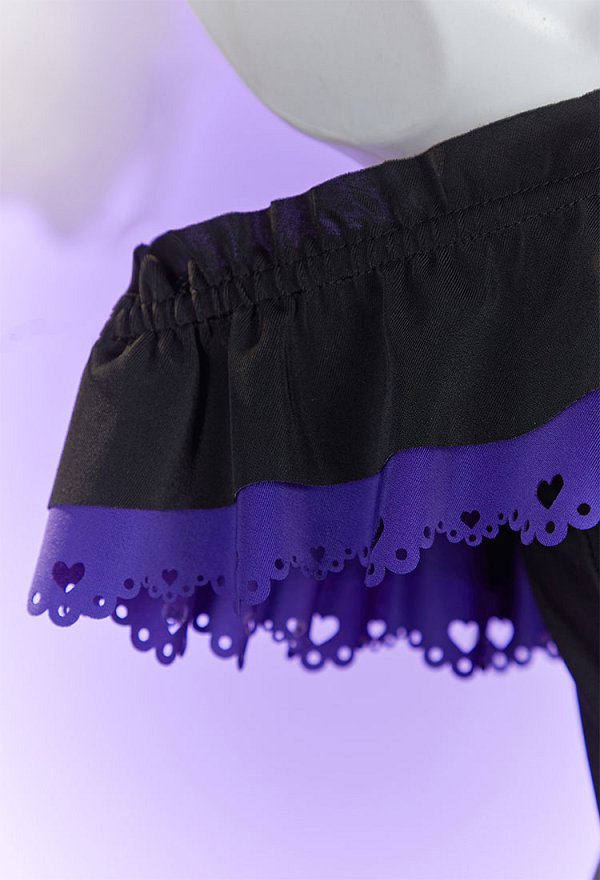 Maillot de bain une pièce dérivé d'une poupée animée maillot de bain mignon à volants et bandeau