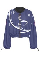Kamisato Ayaka Derivative Chiffon Sunproof Jacket Water Pattern Zip-Up Long Sleeves Sun Protection Clothing