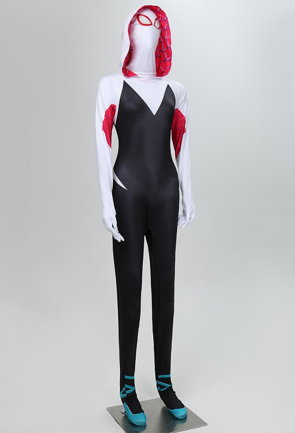 Gwen Superheroína Mono Mujer Araña Disfraz de Cosplay de Zentai Gwen Superheroína Mono Mujer Araña Disfraz de Cosplay de Zentai