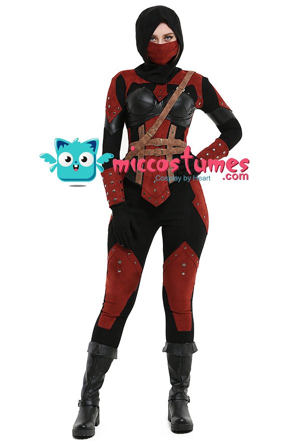 The Elder Scrolls Dark Brotherhood Costume de Cosplay Assassin Féminin avec Capuche The Elder Scrolls Dark Brotherhood Costume de Cosplay Assassin Féminin avec Capuche