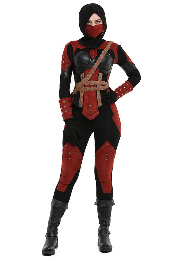 The Elder Scrolls Dark Brotherhood Costume de Cosplay Assassin Féminin avec Capuche The Elder Scrolls Dark Brotherhood Costume de Cosplay Assassin Féminin avec Capuche
