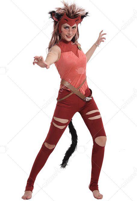 She-Ra und die Rebellen-Prinzessinnen Catra Cosplay Kostüm mit Ohren