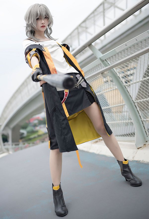 Honkai: Star Rail Trailblazer Female Stelle Cosplay Costume Top Skirt Set Jacket with Accessories