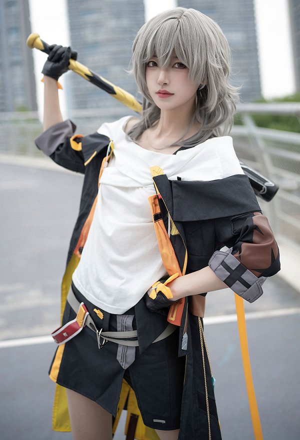 Honkai: Star Rail Trailblazer Female Stelle Cosplay Costume Top Skirt Set Jacket with Accessories