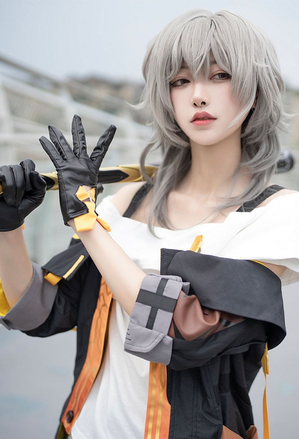 Honkai: Star Rail Trailblazer Female Stelle Cosplay Costume Top Skirt Set Jacket with Accessories